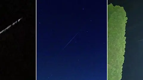 Niesamowity widok na nocnym niebie