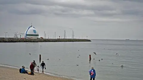Hel-plaża od strony zatoki