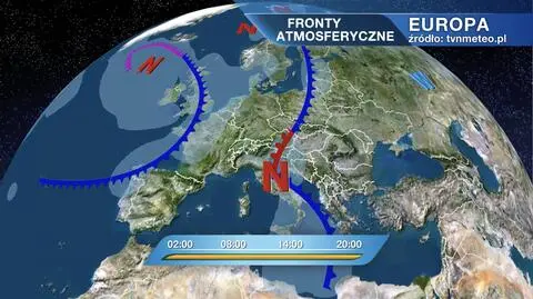 Fronty atmosferyczne nad Europa