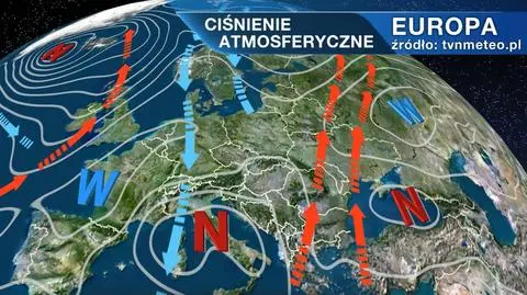 Ciśnienie atmosferyczne nad Europą