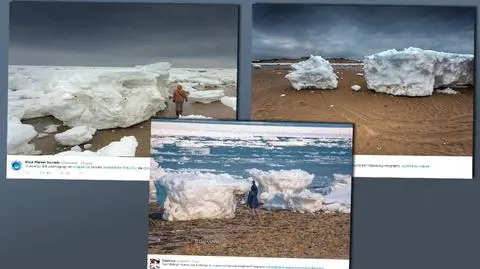 Miniatura Arktyki w Massachusetts. Bloki lodu wysokie jak ludzie wyrzucone na brzeg