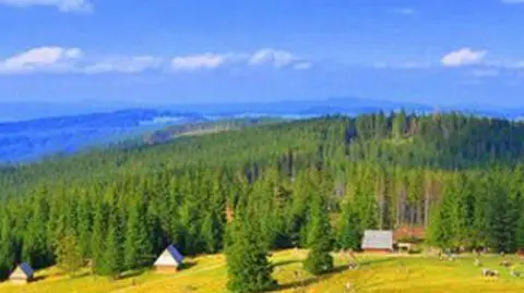 Niebo nad Rusinową Polaną w Zakopanem