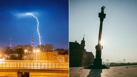 Pogoda sprzyjała nocnym burzom w Warszawie 
