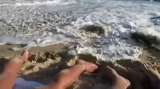 Nieoczekiwana pobudka plażowiczów