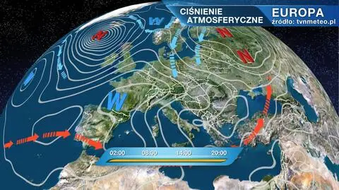 Polska leży na skraju niżu Dragi znad Rosji