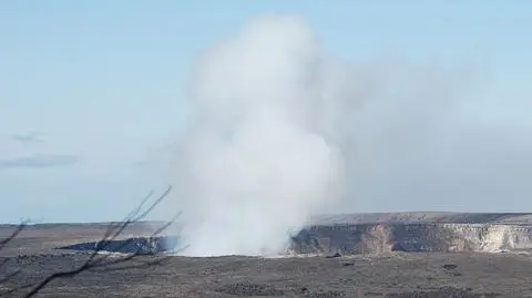 Mężczyzna wpadł do krateru wulkanu