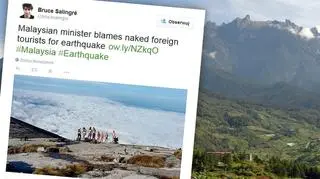 Nagie selfie na Mount Kinabalu