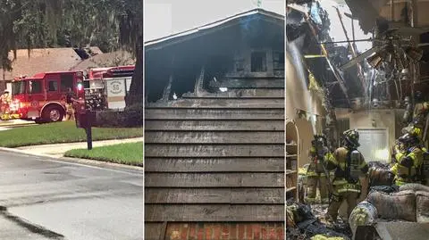 Piorun doprowadził do pożaru domu