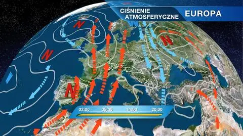Sytuacja baryczna nad Europą