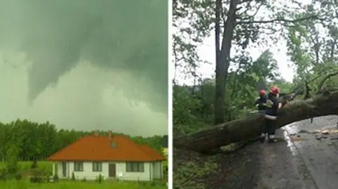 "Idzie na nas tornado!". Trąba powietrzna w okolicach Sieradza