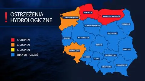 Ostrzeżenia najwyższego stopnia. Stan wody w rzekach może mocno wzrosnąć