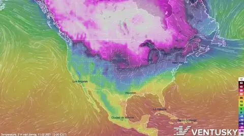 Ponad 20 stopni mniej niż zazwyczaj. Mróz w USA