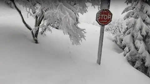 W Karkonoszach mogą schodzić lawiny