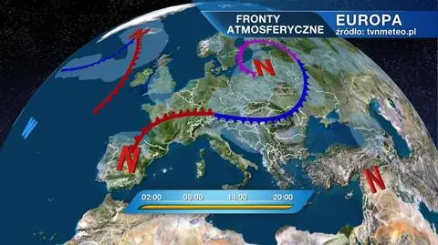 Fronty atmosferyczne nad Europą