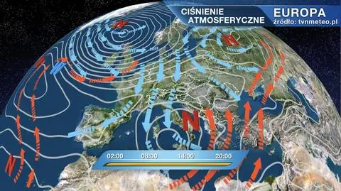 Ciśnienie atmosferyczne nad Europą
