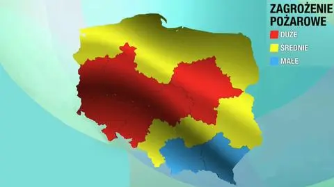 Lasy wysuszone, stan rzek bardzo niski. Zagrożenie pożarowe w Polsce
