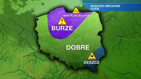 Najtrudniejsze warunki jazdy będą panować na północy