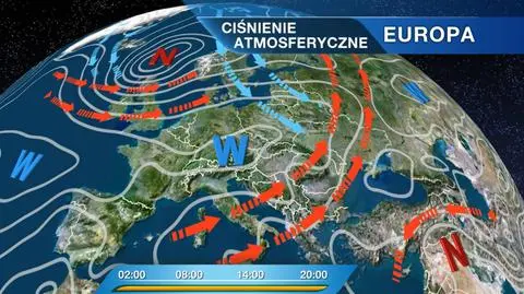 Sytuacja baryczna nad Europą