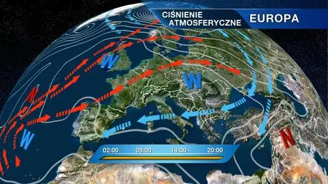 Fronty atmosferyczne nad Europą