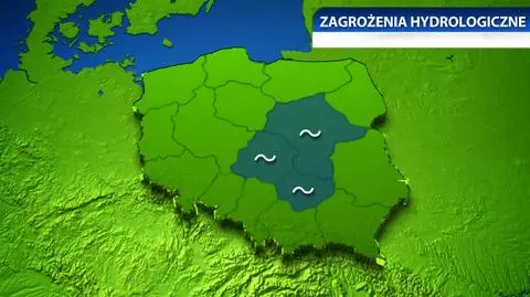 Wysoki poziom wód w dorzeczu środkowej Wisły