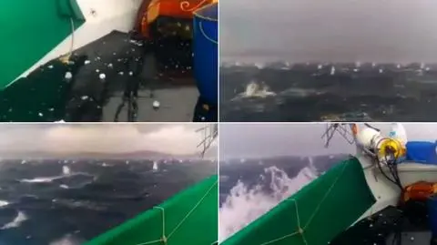 "Bombardowanie", "grad tak duży jak pomarańcze". Niesamowite nagranie z Zatoki Neapolitańskiej