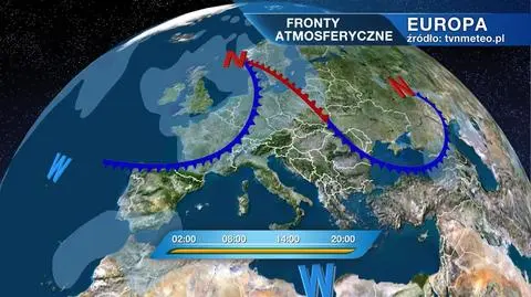 Fronty atmosferyczne nad Europą