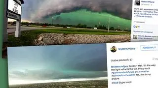 Niebo przed burzą robi się zielone