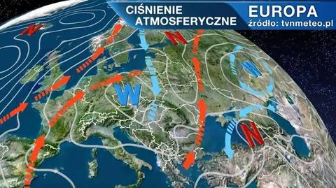 Ciśnienie atmosferyczne nad Europą