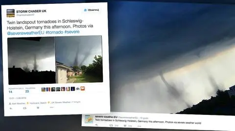 Bliźniacze tornada w Niemczech. To bardzo rzadkie zjawisko