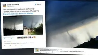 Podwójne tornado w Niemczech