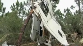 Tornado porwało przyczepę kempingową 