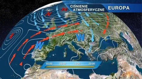 Sytuacja baryczna nad Europą