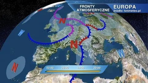 Fronty atmosferyczne nad Europą