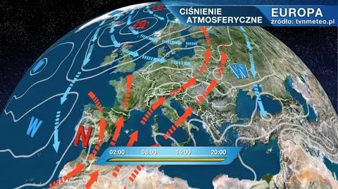 Do Polski napływa gorące powietrze