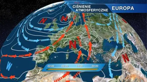 Sytuacja baryczna nad Europą