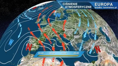 Ciśnienie atmosferyczne i ośrodki baryczne w Europie