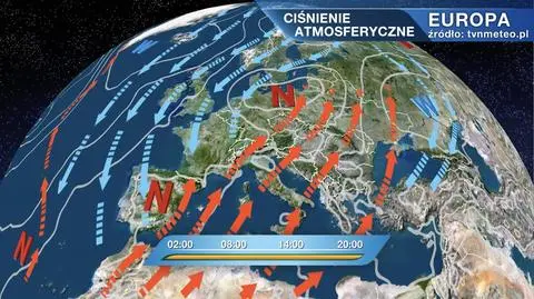 Ciśnienie atmosferyczne nad Europą
