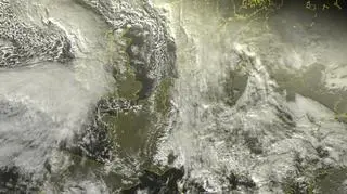 Układ chmur nad Europą