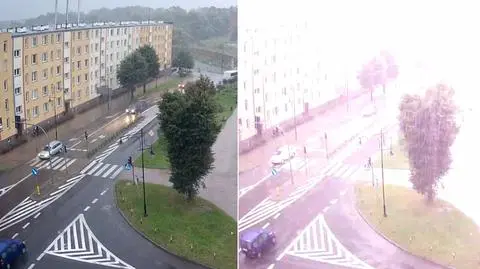 Nagły rozbłysk i spalona instalacja. Zobacz moment uderzenia pioruna