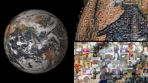 "Selfie" naszej planety to dwa rzuty na kulę ziemską złożone z ponad 30 tys. zdjęć