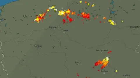 Ścieżka przechodzenia burz nad Polską