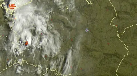 Pojawiły się lokalne burze. Pada do 15 l/mkw. deszczu