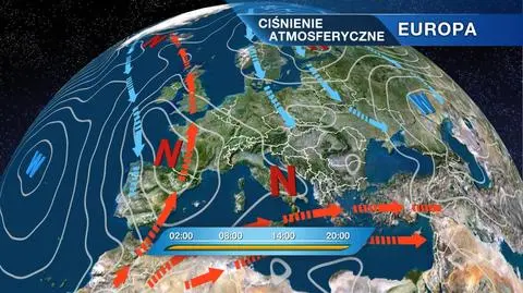 Sytuacja baryczna nad Europą