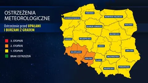 Ostrzeżenia IMGW przed burzami i upałem