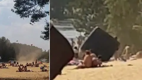 "Latające parasole i materace". Diabełek pyłowy pojawił się na plaży