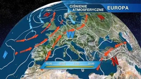 Sytuacja baryczna nad Europą
