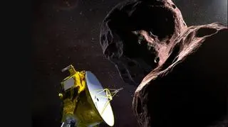 Wizja artystyczna zbliżenia sondy do Ultimy Thule