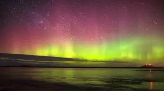 Aurora australis nad Tasmanią