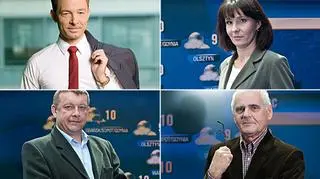 Tomasz Wasilewski, Arleta Unton-Pyziołek, Artur Chrzanowski i Wojciech Raczyński na co dzień tworzą prognozy dla TVN Meteo