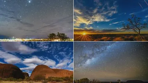 Droga mleczna, skały i niesamowite przestrzenie. To krajobraz Australii
